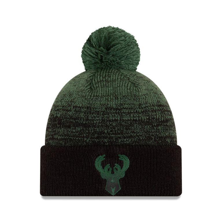 Gorras New Era Beanies Verdes - Milwaukee Bucks NBA Back Half 57148LBRS